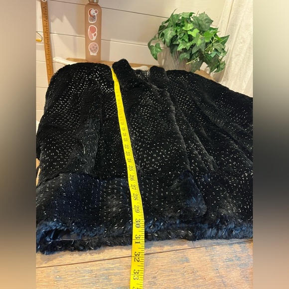 GALERIE DE LA FOURRURE Black Rabbit Fur Coat - Size M - Picture 9 of 16